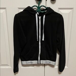 Calvin Klein Black and White Hoodie